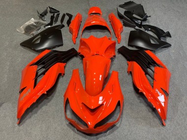 Beste Kawasaki ZX14R ZZR1400 Motorrad Verkleidung 2006-2011 - Rot Matt Schwarz