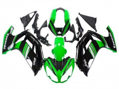 Beste Kawasaki Ninja 650 EX650 Motorrad Verkleidung 2012-2016 - Grun Schwarz Weiss Grau Streifen
