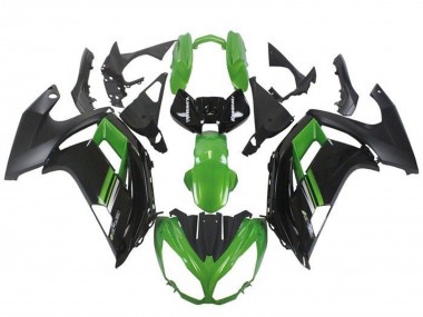 Beste Kawasaki Ninja ER6F Motorrad Verkleidung 2012-2014 - Grun Schwarz