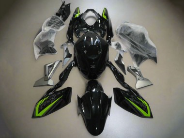 Beste Kawasaki Z400 Motorrad Verkleidung 2018-2024 - Glanzendes Schwarz Grun Silber