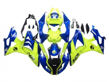Beste BMW S1000RR Motorrad Verkleidung 2009-2014 - Blau Gelb HP