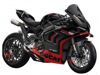 Beste Ducati Panigale V4 V4S Motorrad Verkleidung 2022-2024 - Schwarz Rot