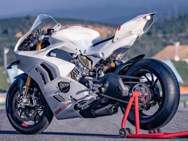 Beste Ducati Panigale V4 V4S Motorrad Verkleidung 2022-2024 - Weiss