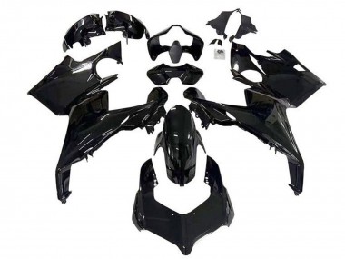 Beste Ducati Panigale V4 V4S Motorrad Verkleidung 2018-2019 - Glanzendes Schwarz