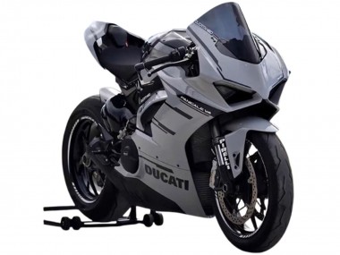 Beste Ducati Panigale V4 V4S Motorrad Verkleidung 2018-2019 - Grau Schwarz