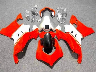 Beste Ducati Panigale V4 V4S Motorrad Verkleidung 2020-2021 - Silber Weiss Rot