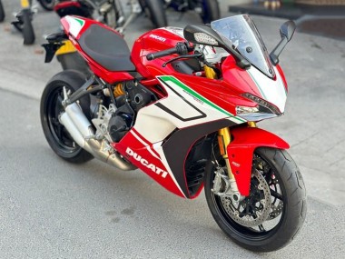 Beste Ducati Supersport 939/939S Motorrad Verkleidung 2017-2022 - Rot Weiss Grun Streifen