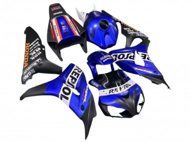 Beste Honda CBR1000RR Motorrad Verkleidung 2006-2007 - Blau Weiss Rot Matt Schwarz Repsol