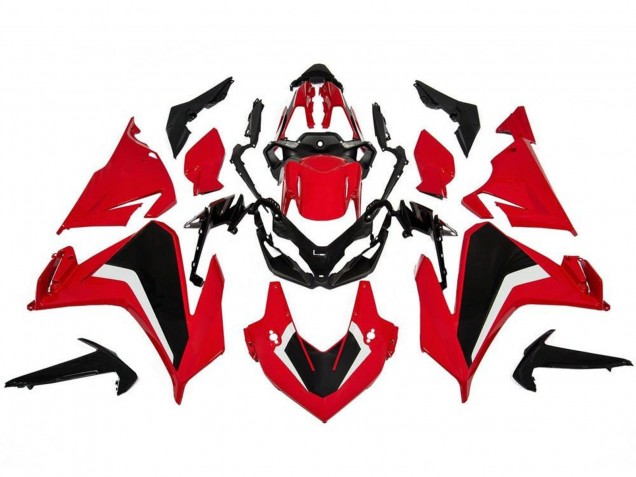 Beste Honda CBR500R Motorrad Verkleidung 2019-2021 - Rot Weiss Schwarz