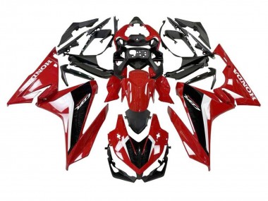 Beste Honda CBR500R Motorrad Verkleidung 2019-2021 - Rot Weiss Schwarz