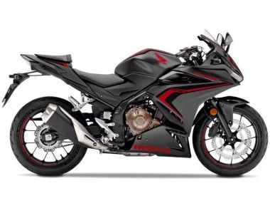 Beste Honda CBR500R Motorrad Verkleidung 2019-2021 - Matt Schwarz Rot Schwarz