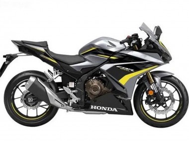 Beste Honda CBR500R Motorrad Verkleidung 2019-2021 - Silber Glanzendes Schwarz Gelb