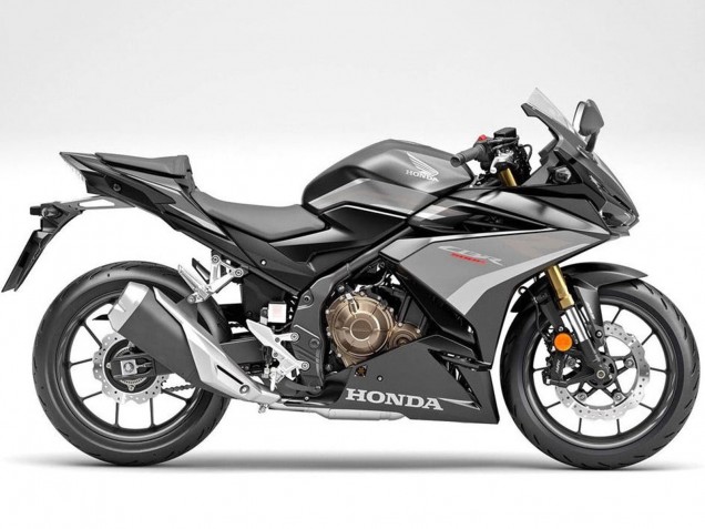 Beste Honda CBR500R Motorrad Verkleidung 2019-2021 - Silber Matt Schwarz