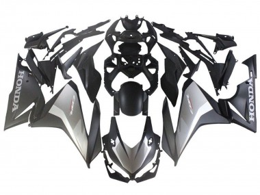 Beste Honda CBR500R Motorrad Verkleidung 2019-2021 - Silber Matt Schwarz