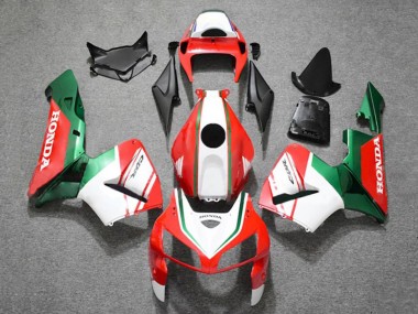 Beste Honda CBR600RR Motorrad Verkleidung 2005-2006 - Matt Rot Weiss Grun
