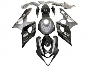 Beste Suzuki GSXR 1000 Motorrad Verkleidung 2005-2006 - Silber Schwarz