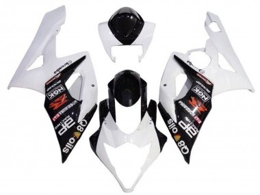 Beste Suzuki GSXR 1000 Motorrad Verkleidung 2005-2006 - Weiss Schwarz Brembo
