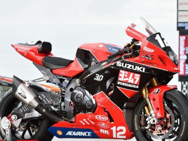 Beste Suzuki GSXR1000 Motorrad Verkleidung 2017-2024 - Rot Schwarz Weiss Yoshimura