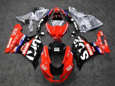 Beste Suzuki GSXR1000 Motorrad Verkleidung 2017-2024 - Rot Weiss Blau Schwarz Motul