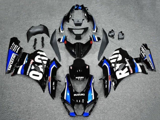 Beste Suzuki GSXR1000 Motorrad Verkleidung 2017-2024 - Schwarz Blau Weiss