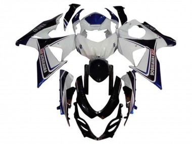 Beste Suzuki GSXR 1000 Motorrad Verkleidung 2009-2016 - Weiss Blau Schwarz Yoshimura