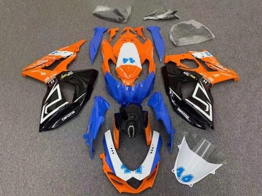 Beste Suzuki GSXR 1000 Motorrad Verkleidung 2009-2016 - Orange Blau Schwarz