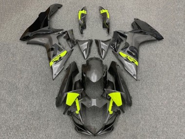 Beste Suzuki GSXR 600 / GSXR 750 Motorrad Verkleidung 2011-2024 - Grau Schwarz Neon Gelb