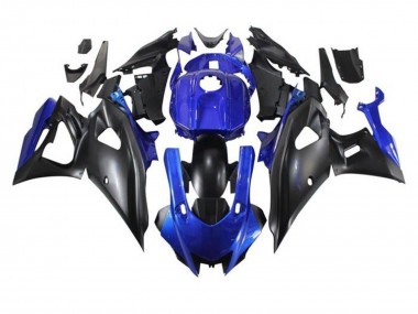 Beste Yamaha YZF R7 Motorrad Verkleidung 2021-2024 - Blau Matt Schwarz
