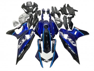 Beste Yamaha YZF R7 Motorrad Verkleidung 2021-2024 - Blau Schwarz Hellblau