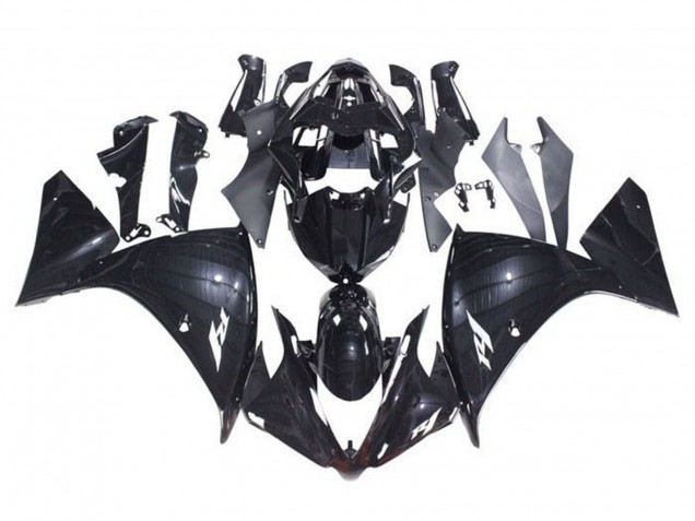 Beste Yamaha YZF 1000 R1 Motorrad Verkleidung 2009-2011 - Glanzendes Schwarz