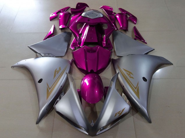 Beste Yamaha YZF 1000 R1 Motorrad Verkleidung 2009-2011 - Silber Lila