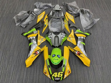 Beste Yamaha YZF 1000 R1 Motorrad Verkleidung 2015-2019 - Gelb Grun Hai 46