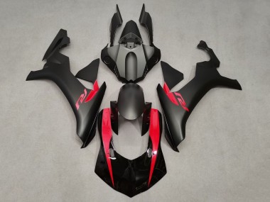 Beste Yamaha YZF 1000 R1 Motorrad Verkleidung 2020-2025 - Glanzendes Schwarz Matt Schwarz Rot