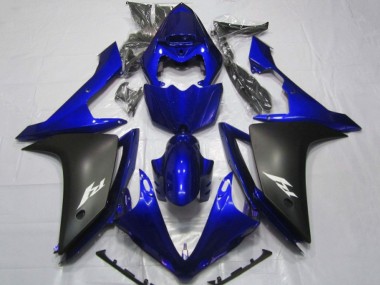 Beste Yamaha YZF 1000 R1 Motorrad Verkleidung 2007-2008 - Blau Matt Schwarz