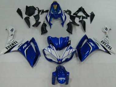 Beste Yamaha YZF 1000 R1 Motorrad Verkleidung 2007-2008 - Blau Weiss Schwarz M1