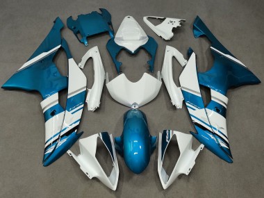 Beste Yamaha YZF R6 Motorrad Verkleidung 2008-2016 - Weiss Blau