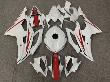 Beste Yamaha YZF R6 Motorrad Verkleidung 2008-2016 - Perl Weiss Rot