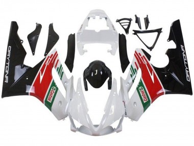 Beste Triumph Daytona 675 Triple Motorrad Verkleidung 2009-2012 - Weiss Rot Grun Glanzendes Schwarz Castrol