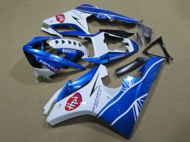 Beste Triumph Daytona 675 Triple Motorrad Verkleidung 2009-2012 - Weiss Blau Hpi
