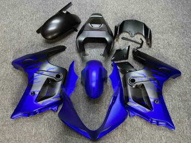 Beste Suzuki SV650 Motorrad Verkleidung 2003-2013 - Blau Matt Schwarz Spritzen