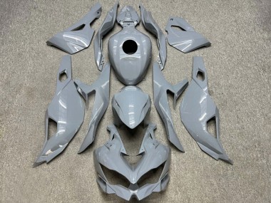 Beste Kawasaki ZX4R ZX-4RR Motorrad Verkleidung 2019-2025 - Glanzendes Nardo Grau