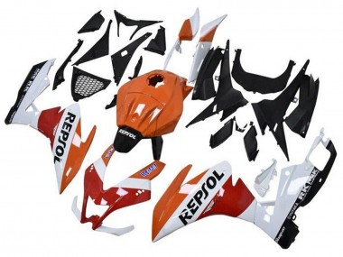 Beste Aprilia RS4 50 125 Motorrad Verkleidung 2012-2018 - Orange Weiss Rot Glanzendes Schwarz Repsol