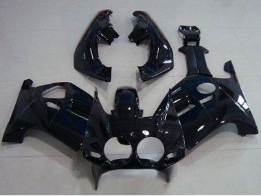 Beste Honda CBR250RR MC19 Motorrad Verkleidung 1988-1989 - Glanzendes Schwarz