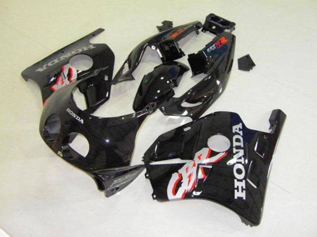 Beste Honda CBR250RR MC22 Motorrad Verkleidung 1990-1998 - Glanzendes Schwarz