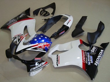 Beste Honda CBR600 F4i Motorrad Verkleidung 2004-2007 - Weiss Rot Blau Glanzendes Schwarz Stern Lee Carrera