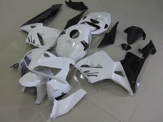 Beste Honda CBR600RR Motorrad Verkleidung Kit 2005-2006 - Weiss Schwarz