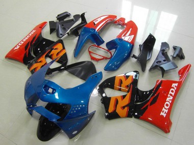 Beste Honda CBR900RR 919 Motorrad Verkleidung 1998-1999 - Rot Blau Glanzendes Schwarz