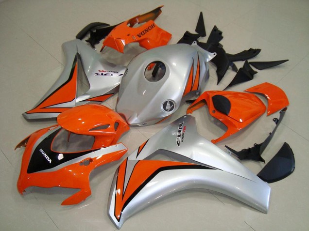 Beste Honda CBR1000RR Motorrad Verkleidung 2008-2011 - Silber Orange Glanzendes Schwarz