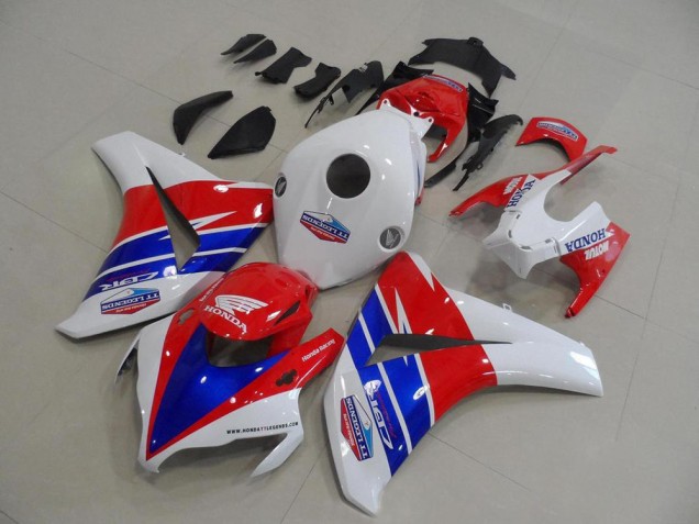 Beste Honda CBR1000RR Motorrad Verkleidung 2008-2011 - Weiss Rot Blau TT Legends Motul