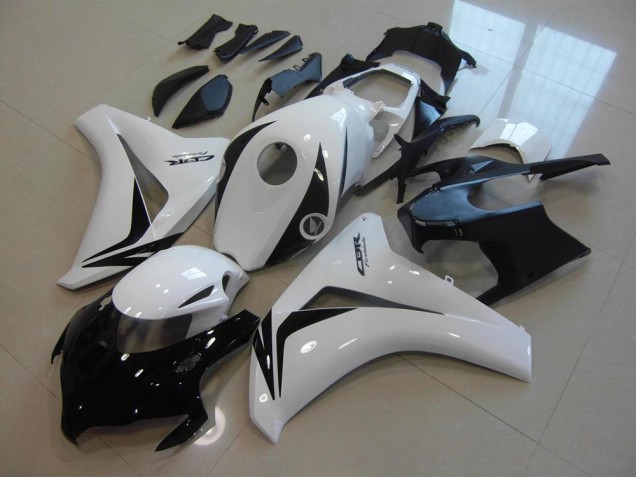 Beste Honda CBR1000RR Motorrad Verkleidung Kit 2008-2011 - Weiss Glanzendes Schwarz
